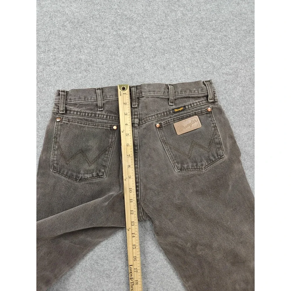 Vintage Wrangler 13MWZKL Jeans Mens 32x30 Brown Cowboy Cut Bootcut Denim Pants